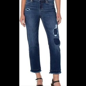 Liverpool Jeans Kennedy Crop Straight sz 10